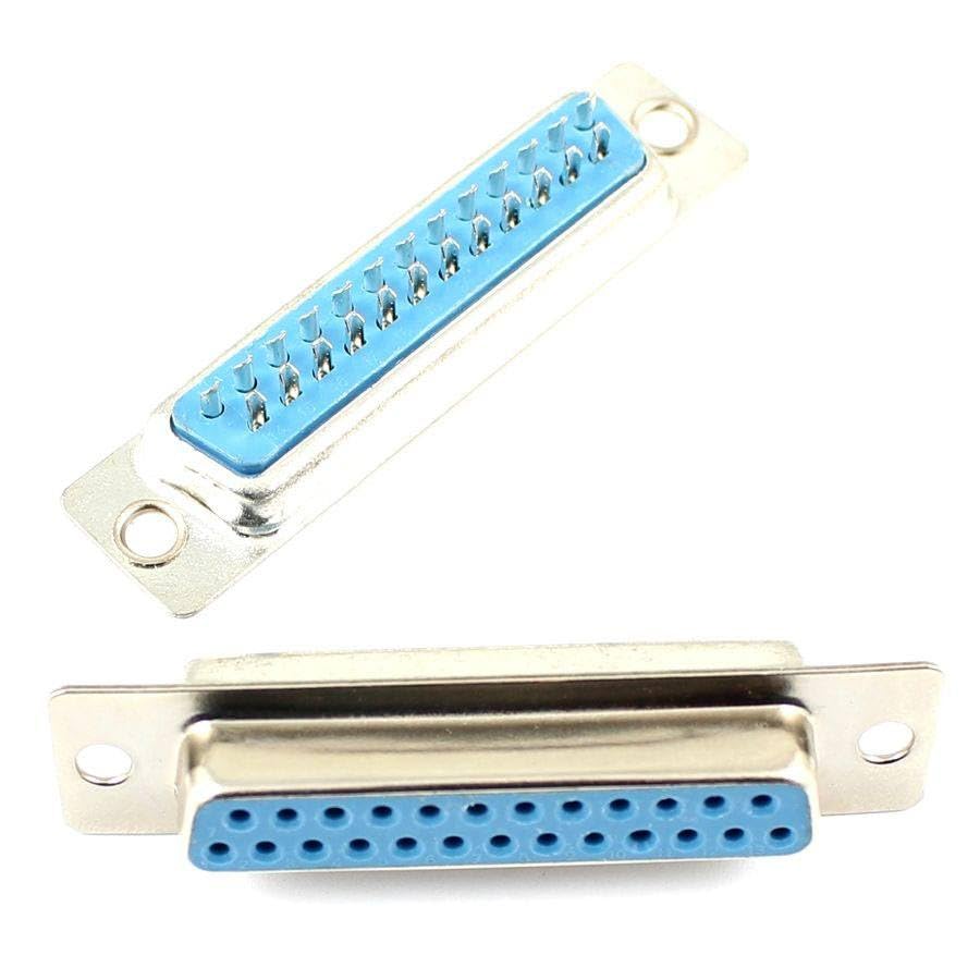 Generic 50 Pcs D-SUB 25 Pin Female Straight Solder Type Adapter Connector 2 Rows