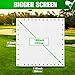 aikeec Golf Simulator Impact Screen: Ultra Clear Golf Impact Screen for Indoor Golf Training, 10 ft x 10 ft Impact Screen for Home Projector Practice with 38 pcs Grommet Holes