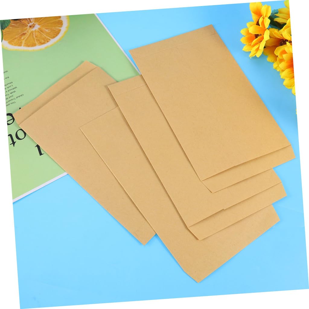DOITOOL 200piezas Papel Kraft Amarillo Unidades Sobres Para y Archivos Sobres Para Correo De Oficina