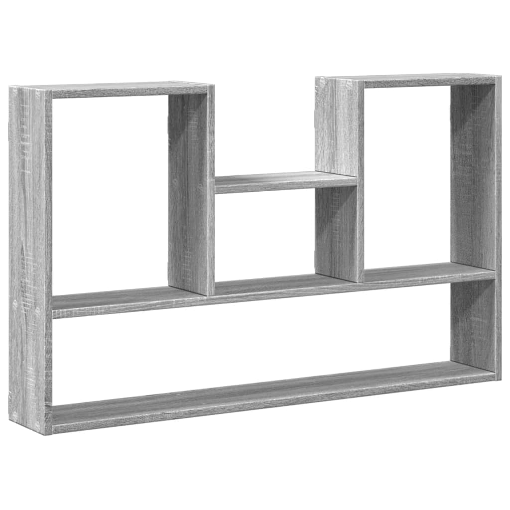 Vidaxl (Grey Sonoma) Wall Shelf Floating Shelf Display Storage Shelf Engineered Wood