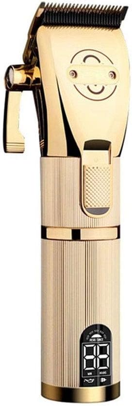 Golden Metal Barber Shop Hairdresser Hair Clipper Cordless Electric