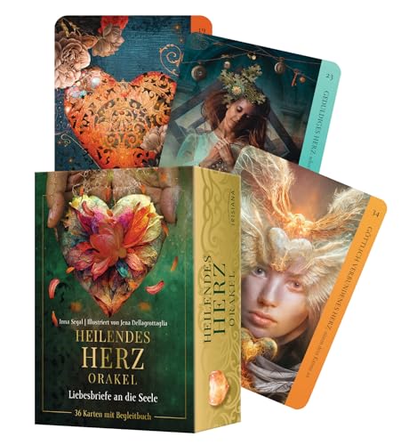 Heilendes Herz Orakel: Liebesbriefe an deine Seele - 36 Karten mit Begleitbuch - Eine edle Schatztruhe mit segensreichen Kartenjuwelen
