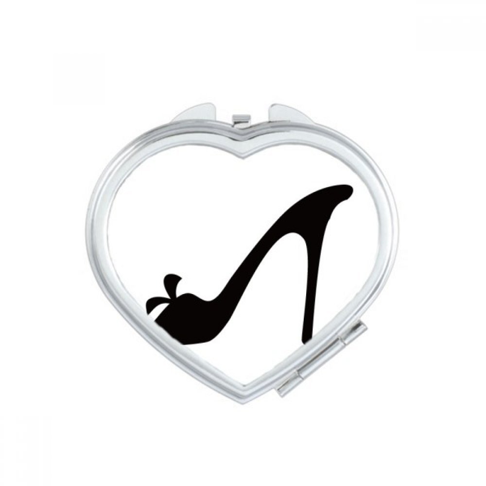 Miroir de maquillage mignon la poche design fleur silhouette talons hauts