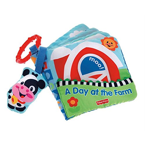 Fisher-Price - Libro de actividad de la granja, con separalibros blando, multicolor