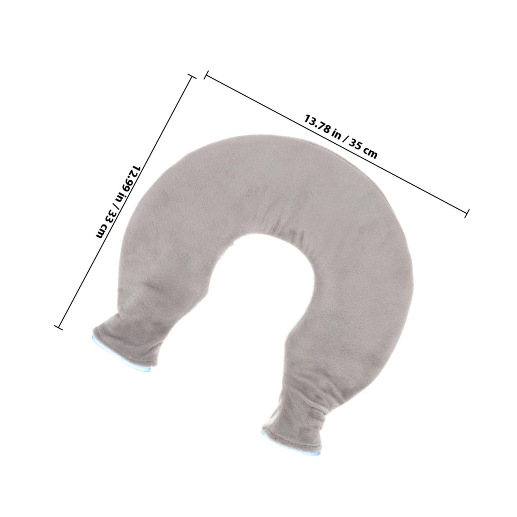 GALPADA Borsa Ghiaccio a U in Pvc Blu per Terapia Caldo e Freddo, Riutilizzabile per Collo e Spalle, Facile da Riempire per Sollievo da Dolori a Casa