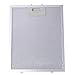 Filtro de Grasa Universal para Campana Extractora de Cocina por Poweka (Plata, 320 x 260 mm)