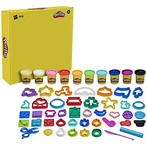 image for Play Doh Play-Doh Holiday Set of Tools, 43 Accessories & 10 Colors, Ki