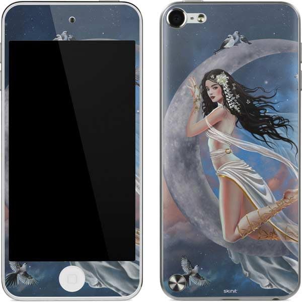 Skinit Decal MP3 Player Skin Compatible with iPod Touch (5th Gen&2012) - Originally Designed Fairy on Moon with Birds by Nene Thomas Design