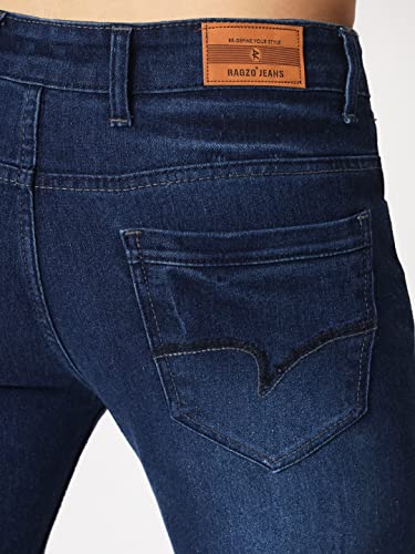 Image of RAGZO Jeans Pant for Men Slim Fit Stretchable Casual Look Breathable Fabric