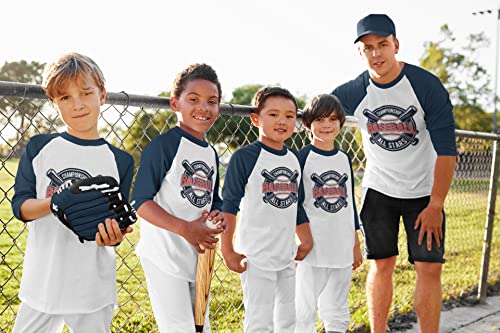 INK STITCH Custom Unisex Deisgn Your Own 3/4 Sleeve Baseball Tshirts Tees miniatura 6