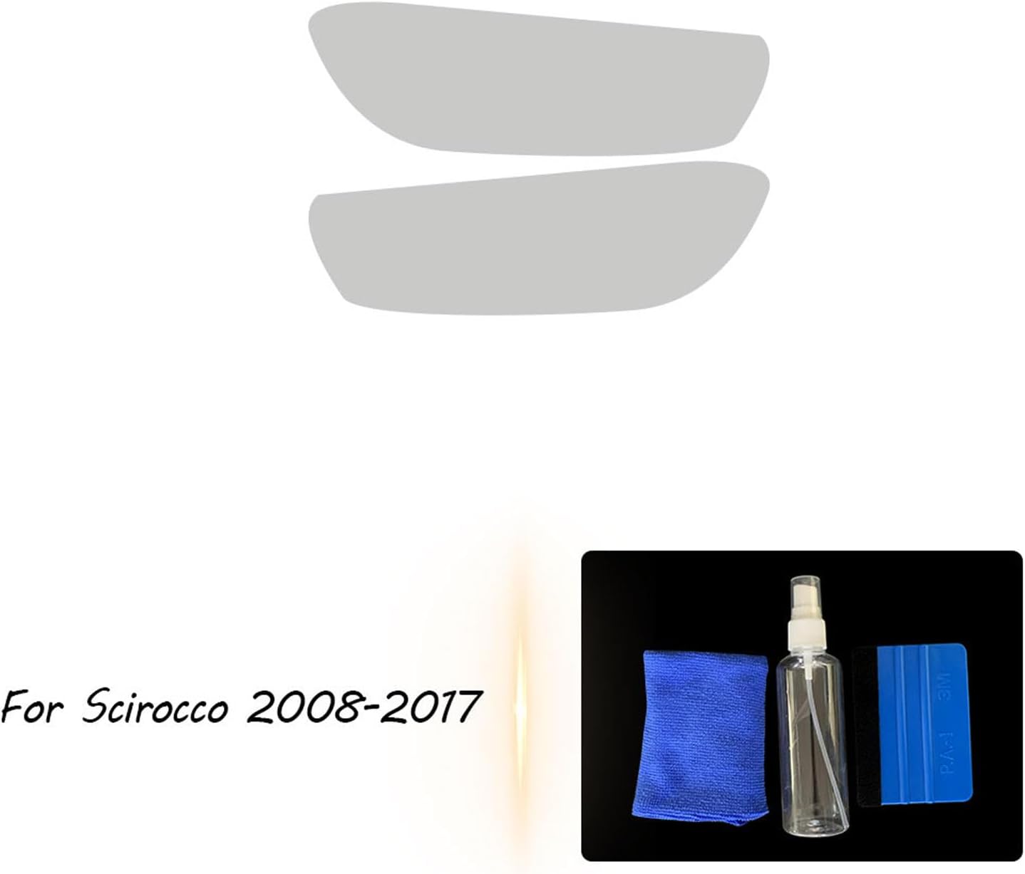 Car Headlight Protective Film Sticker，for VW Volkswagen Golf 7 Scirocco Altas Tiguan Passat Jetta Teramont Touareg CC 2008- Present