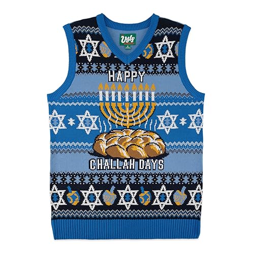 The Ugly Sweater Co. Christmas Sweater Vest - Tacky Holiday Designs to Stand Out - Snug Fit, Breathable Ugly Unisex Vest
