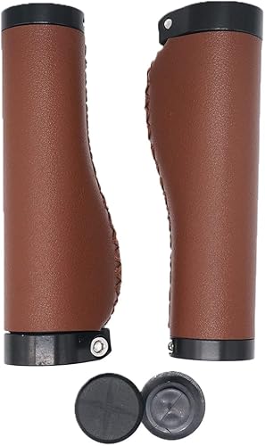 Miniatura 3 de Agarres de manillar de bicicleta, doble antideslizante, de piel de microfibra de PVC, cosido a mano, para bicicleta de montaña y carretera, MTB,