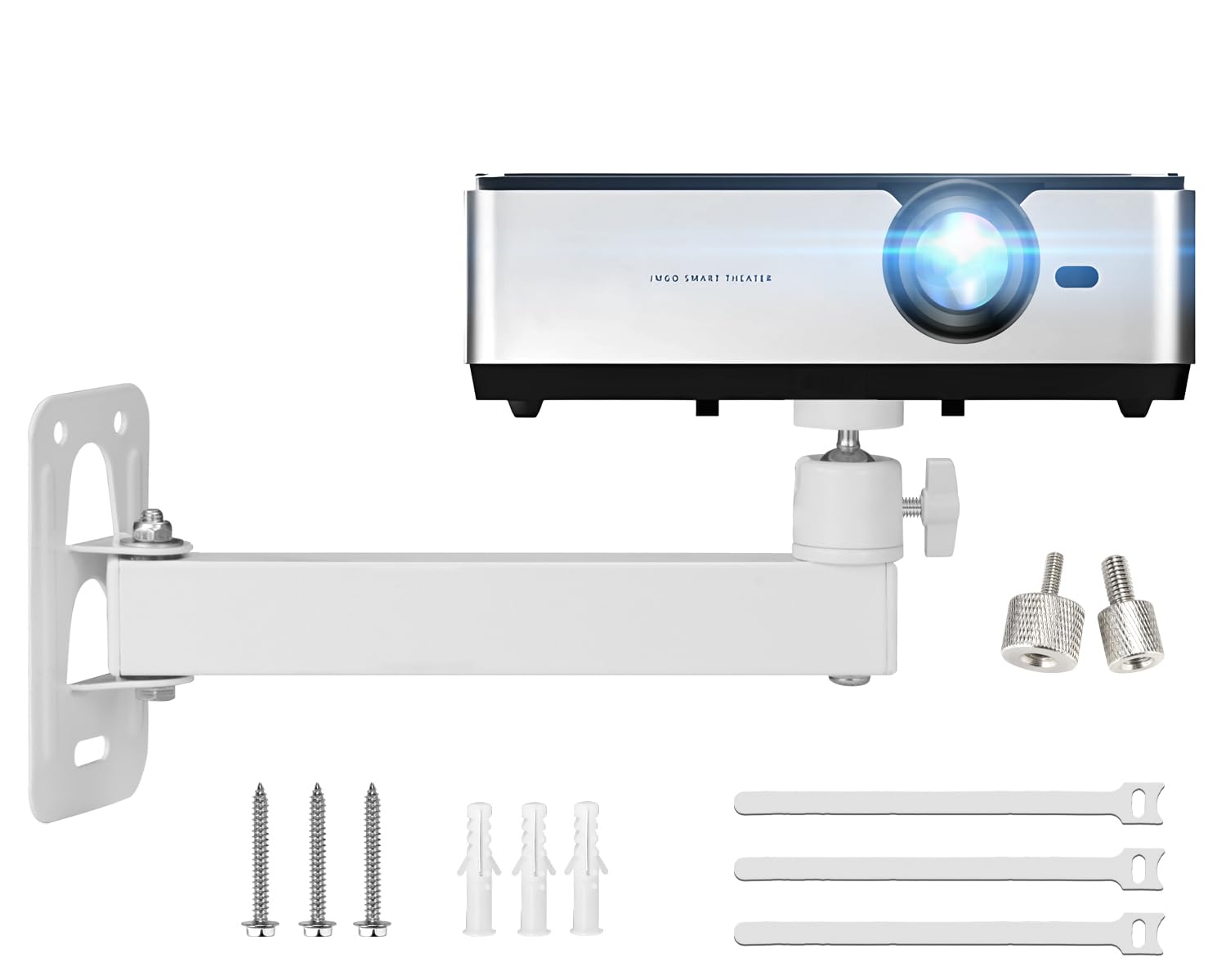 2-Be-Best Projector Wall Mount Mini Projector Mount Length 7.87IN / 20CM Wall Projectors Mounts Adjustable Bracket 1/4