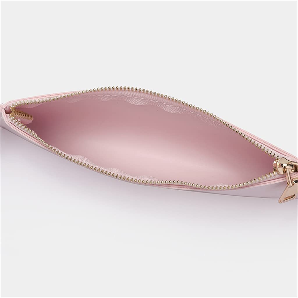 Estuche Plano para lápices, Caja de Almacenamiento de papelería, Estuche de Cuero PU para Estudiantes, Estuche para lápices, Organizador de papelería (C 21 * 1 * 7CM)