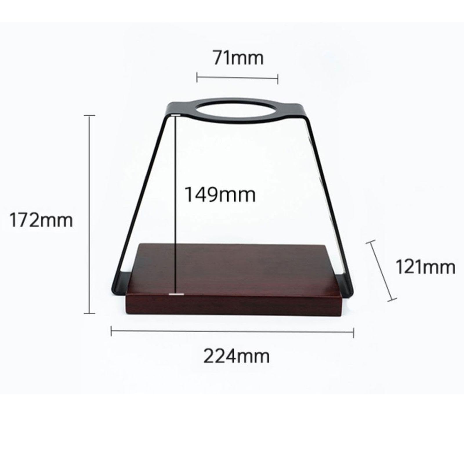 rockible Soporte para Máquina de Café Base Ligera Soporte Versátil con Accesorio Portátil Composición Acero Carbono y Madera Adecuada para Oficina Camping