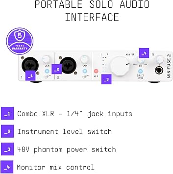 Arturia MiniFuse 2 - White
