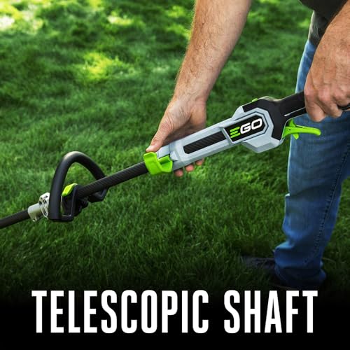 Image of EGO POWER+ String Trimmer, Battery Powered, 16 inch Trimmer for Weeds and Grass with POWERLOAD, Telescopic Carbon Fiber Shaft, Battery and Charger Not Included - ST1610T