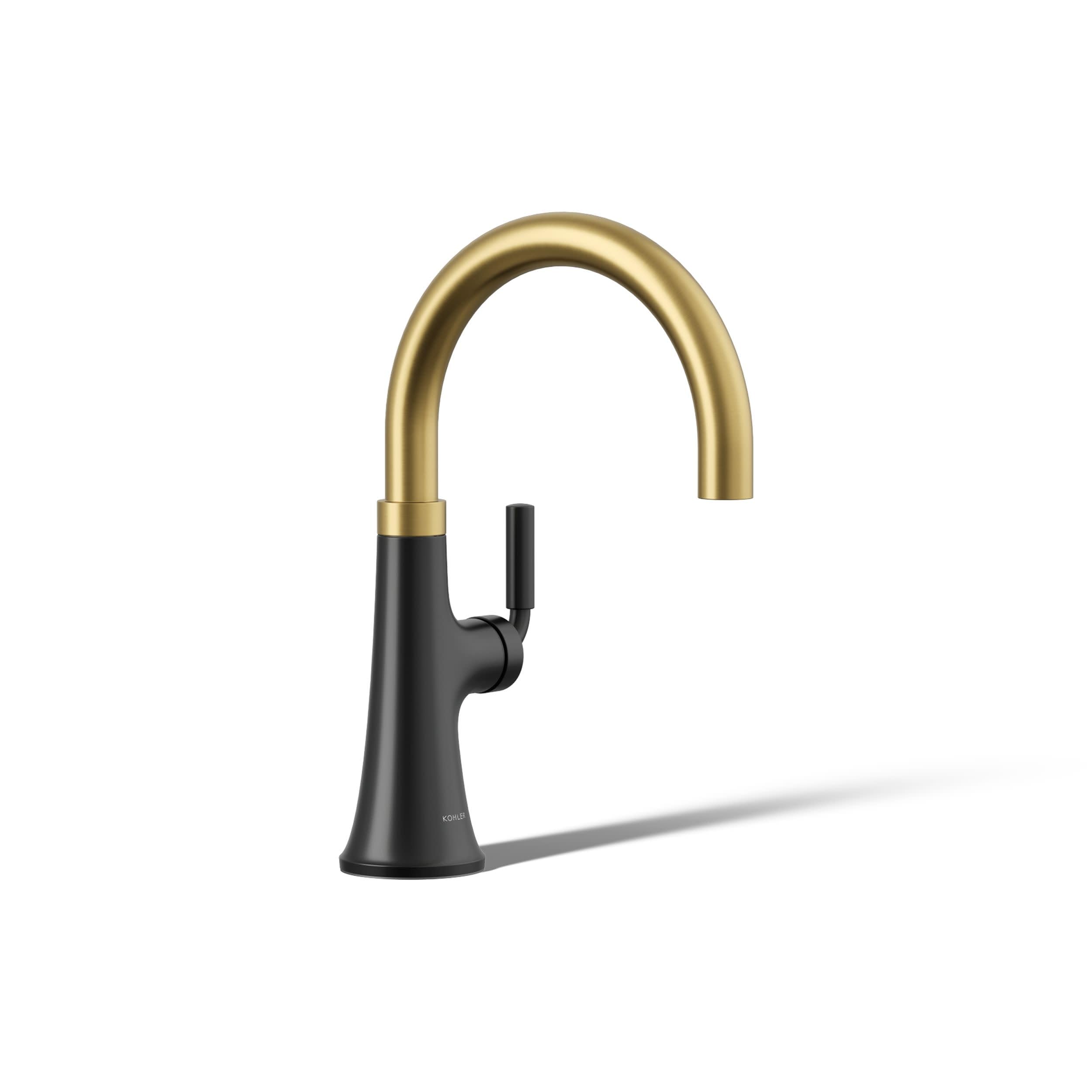 KOHLER 23767-BMB Kitchen, Tone, Swing Spout Bar Brushed Gold, 3