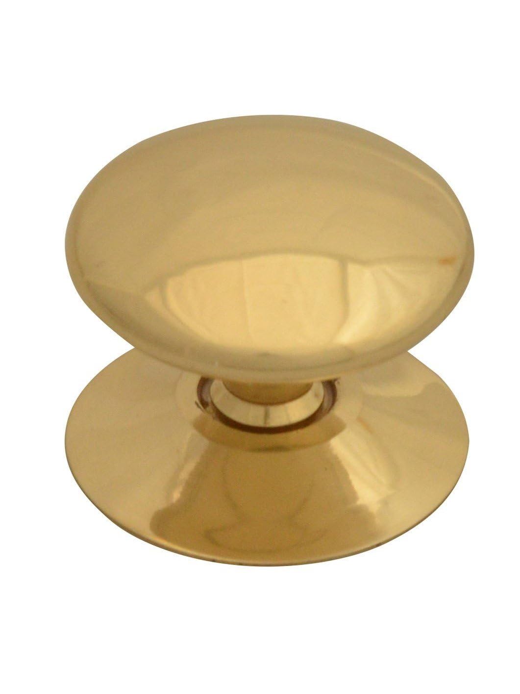 2 x Victorian 32mm Cupboard knobs Polished Brass Finish Cabinet Handles.