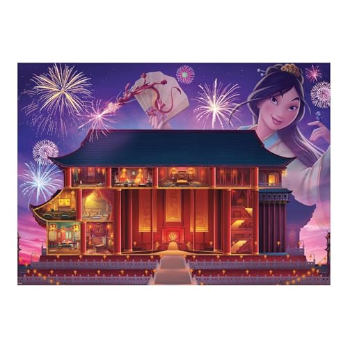 Ravensburger - Puzzle Disney Mulan | 1000 peças | adultos 70 x 50 cm | 1000 peças, princesas castelos, quebra-cabeças para adultos e meninas + 14 anos