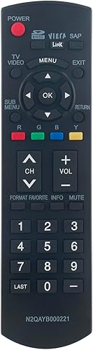 Miniatura 2 de N2QAYB000221 Reemplazo de mando a distancia para Panasonic Viera Plasma LCD TV HDTV TC-26LX85 TC-32LX85 TC-37LZ85 TQB2AA0775 TY-WK32LR2W TH-42PX80