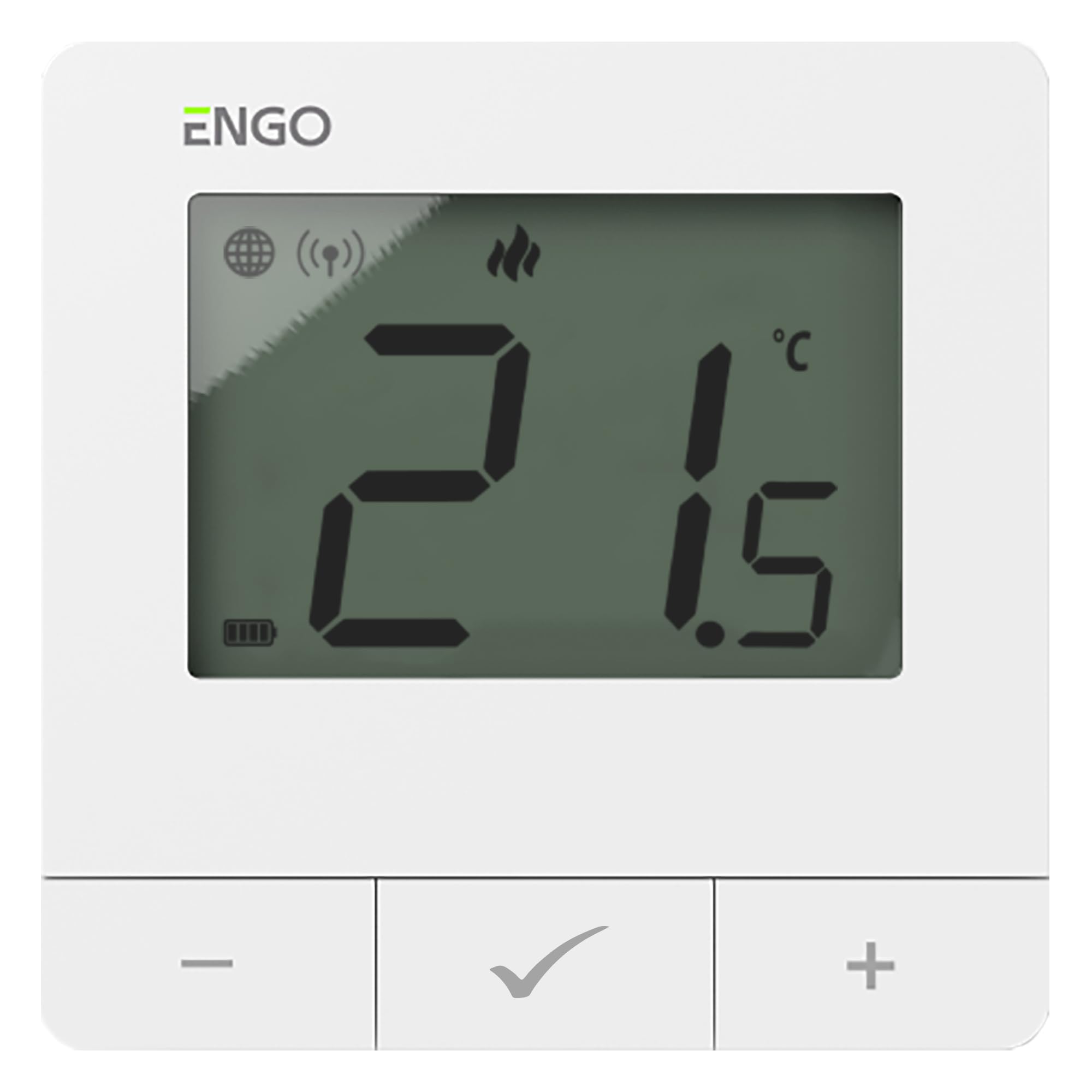 ENGO E20i bezprzewodowy inteligentny termostat 7-dniowy programowalny bezprzewodowy inteligentny kontroler ogrzewania Alexa Google ENGO inteligentna aplikacja sterowanie kotłem (biały)