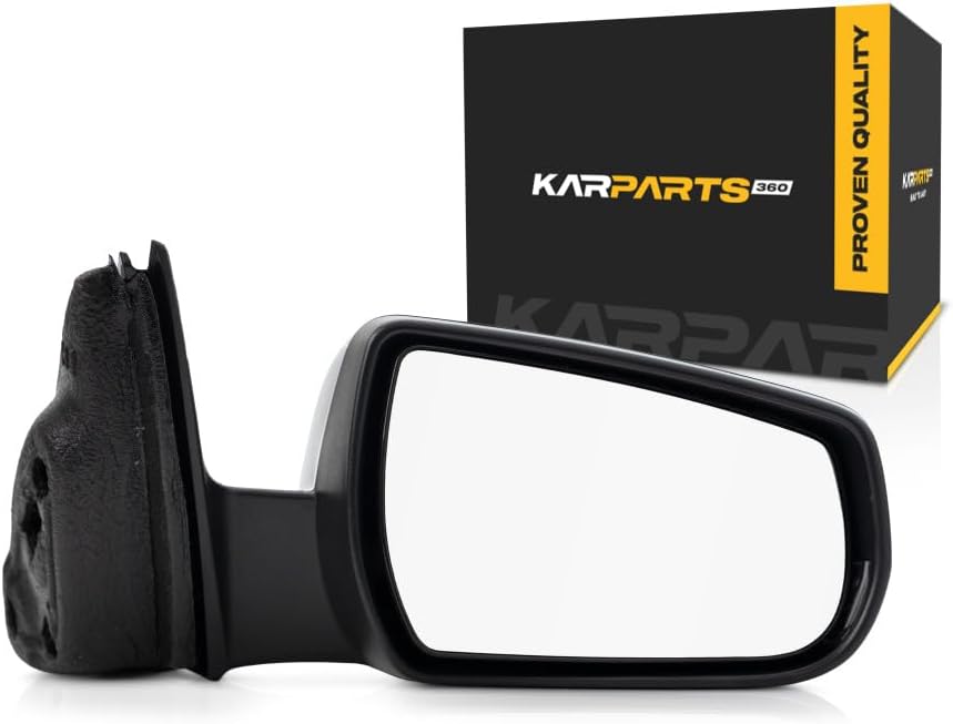 For Chevy Malibu 2013 2014 2015 Door Mirror Passenger Side | Power | Heated | With Turn Signal Light | Non-Folding | Textured Black | Replacement For GM1321487 | 22860543, 22860563