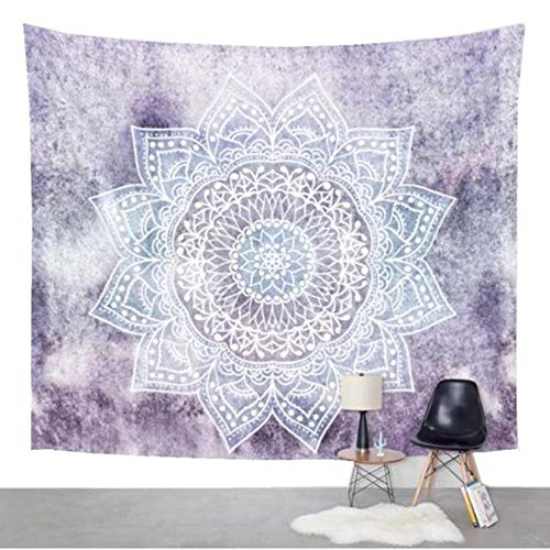 Jiamingyang Flower Elephant Print Wall Hanging Tapestry Bohemian Room Decor Bedding Rug (Small/59