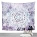 Jiamingyang Flower Elephant Print Wall Hanging Tapestry Bohemian Room Decor Bedding Rug (Small/59" X 51", Purple)