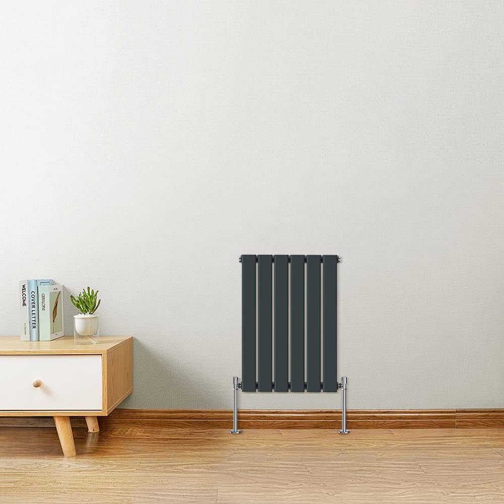 Warmehaus Horizontal Designer Radiator Flat Panel 600 x 410mm Modern  Heating Single Grey Anthracite Radiator : Amazon.co.uk: DIY u0026 Tools