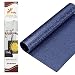 Firefly Craft Glitter Navy Heat Transfer Vinyl Sheet | Glitter Navy HTV Vinyl | Navy Glitter Iron On Vinyl for Cricut and Silhouette | Heat Press Vinyl for Shirts - 12" x 20"