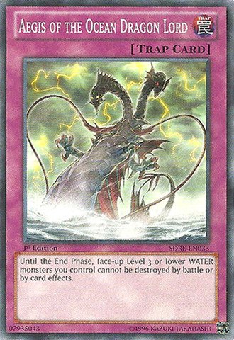 Amazon.com: Yu-Gi-Oh! - Aegis of The Ocean Dragon Lord (SDRE-EN033) - Structure  Deck: Realm of The Sea Emperor - 1st Edition
