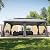 Grand Patio 13'x20' Gazebo for Patio Double Vent Canopy Anti-UV Shelter with Privacy Curtains and Netting for Deck Backyard Garden Lawns