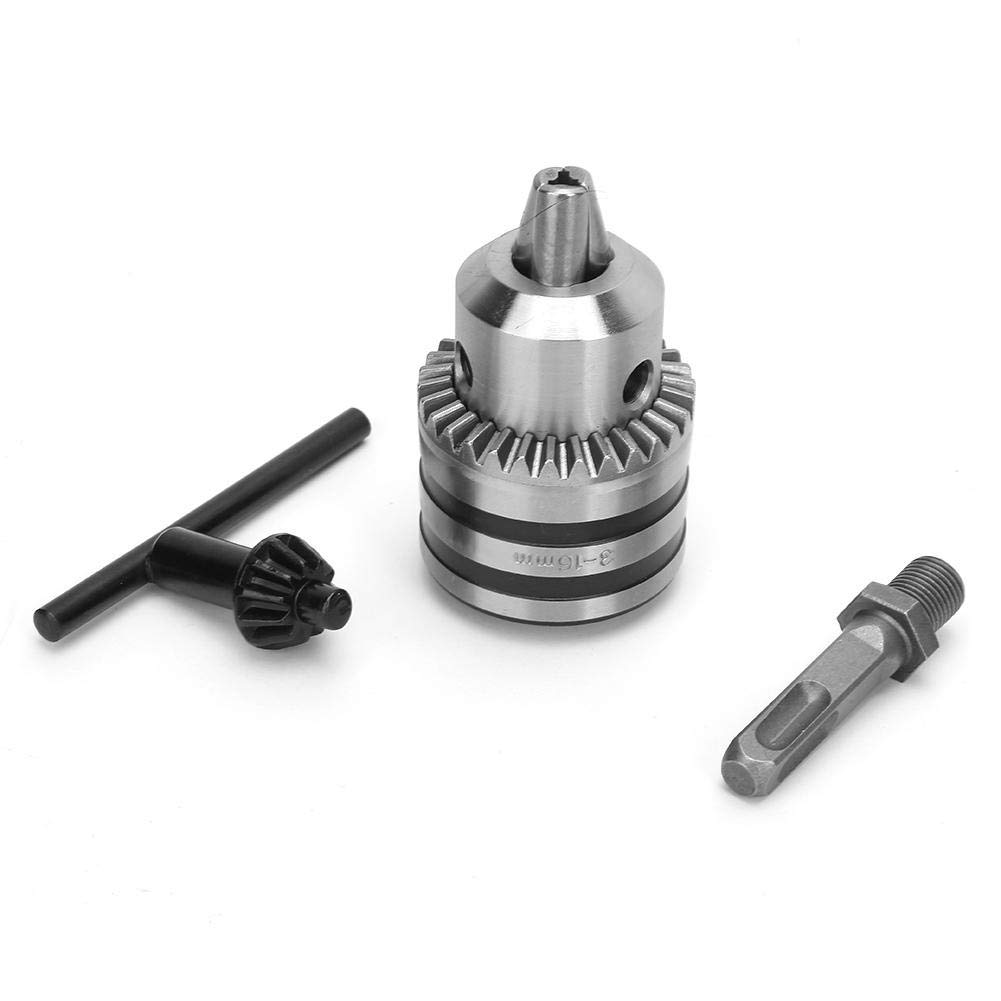 Portabrocas Sin Llave B16, Capacidad 0-13 Mm, De Acero. Para Taladros, Fresadoras Y Herramientas Eléctricas. Diámetro Interior 15.7 Mm, Exterior 40 Mm.