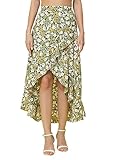 OOMPH! Jupe longue pour femme, perruche verte, 42
