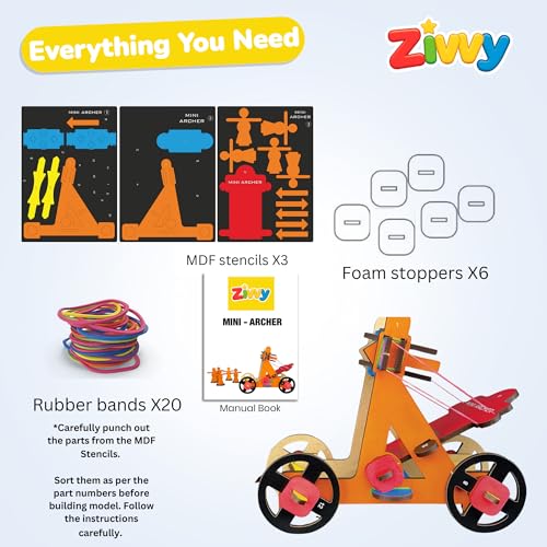 Image of Stem Toy Mini Archer| Toys for Boys 7-14 Years | Science Experiment kit | Educational Toys for 3 Year Old | Puzzle Game for Kids 7 to 10 Years