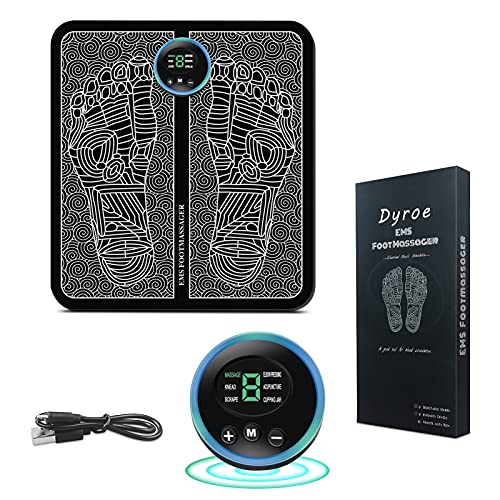 Masajeador de Pies Eléctrico Dyroe EMS: ¡Relaja tus pies con tecnología de última generación! 5 Almohadillas de masaje