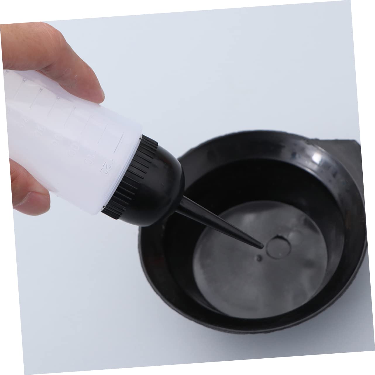 6 Piece Hair Dye Bottle Set Plastic Salon Applicator for Color