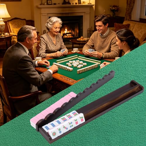 Set de Soportes de Mahjong de Madera con Empujadores Magnéticos miniatura 6