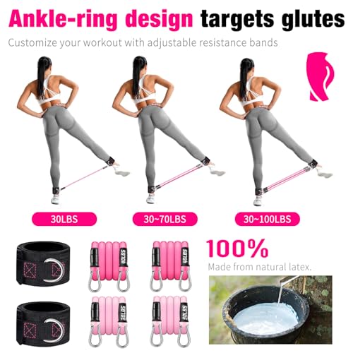 Bbtops Pilates Bar Kit with Resistance Bands,Pilates Bar with Stackable Bands Workout Equipment for Legs,Hip,Waist and Arm,Exercise Fitness Equipment for Women & Men Home Gym Yoga Pilates