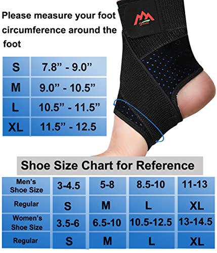 Ankle Support Brace for Men & Women, Adjustable Compression for Protection