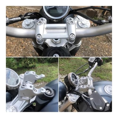 Abrazadera elevadora de manillar con acabado premium para Scrambler R9T 5