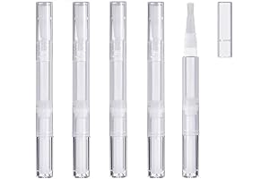 E-lishine 3ml Transparent Twist Empty Cartridges, DIY Tool for Filling Lip Gloss or Oil