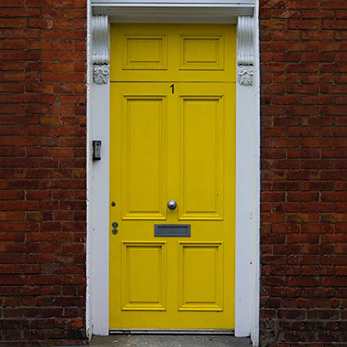 Numero civico in acciaio inox nero opaco, adesivo