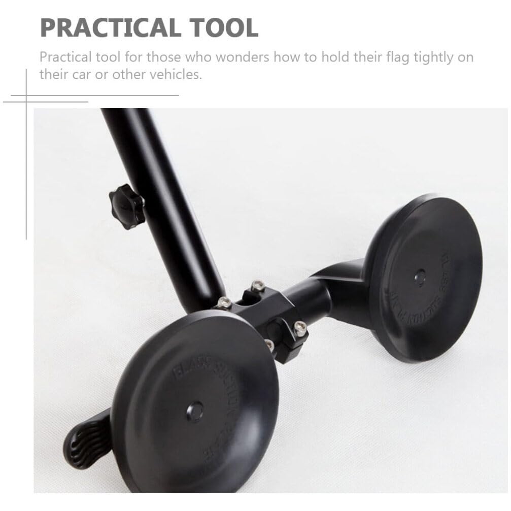 Yardwe Saugnapf Fahnenmast für Auto - Starke Halterung für LKWs, Boote und Fahrzeuge, verstellbarer Fahnenhalter für den Außenbereich, ideal zum Aufhängen kleiner Flaggen
