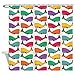 Produktbild N/X Bunte Regenbogenwale Duschvorhang Dekorative Stoff Duschvorhang Set und rutschfeste Bodenmatte Outdoor Teppiche