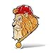 erreinge Sticker per Leone Swag Hip Hop Trap Adesivo Sagomato in PVC per Decalcomania Parete Murale Auto Moto Casco Camper Laptop - cm 10