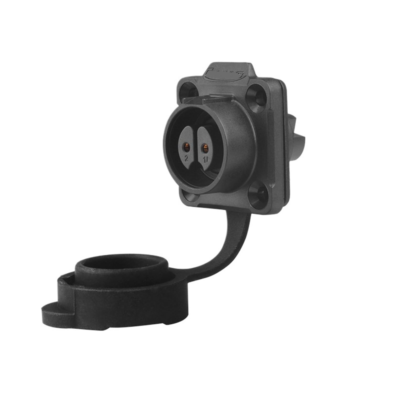 MUYTQAERG LP16 lock wire 2 core plastic b waterproof aviation plug socket screw crimping male and female docking power connector(Flange female seat)