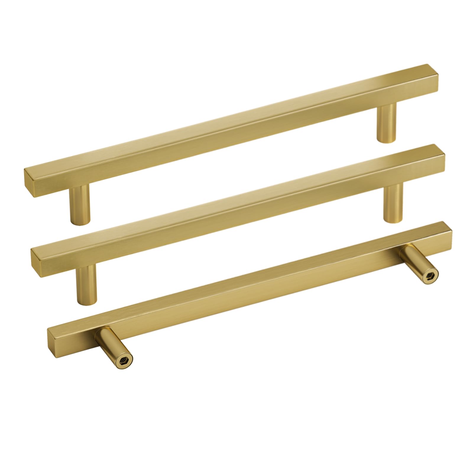 Lontan Gold 10 Pack Brushed Cupboard Handles 256Mm Kitchen Handles
